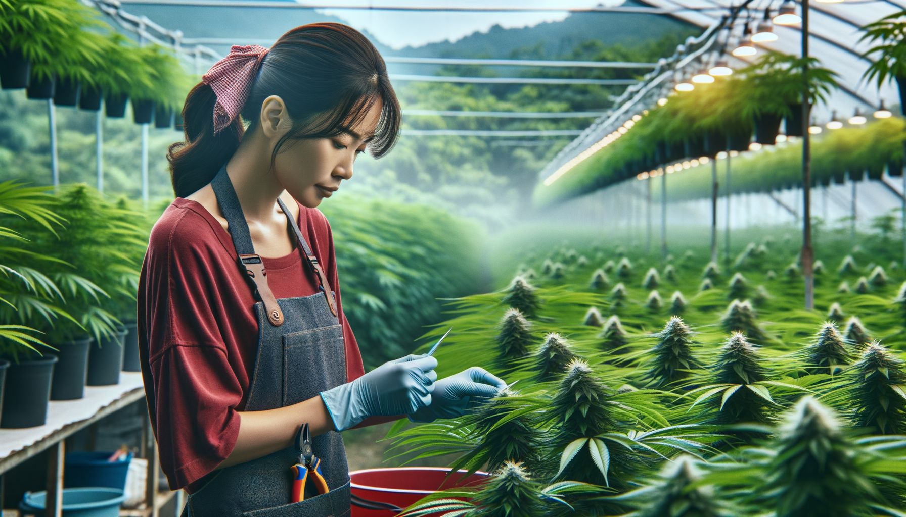 Cannabis-Blütezeit und Ernte